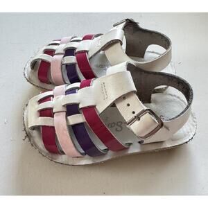 Sun & Sand Multi Colored Girls Fisherman Sandals Salt Water Size 5